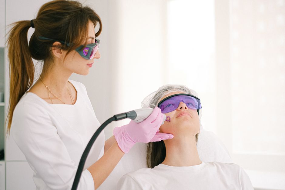 Laser resurfacing for acne scar removal at a Korean dermatology clinic