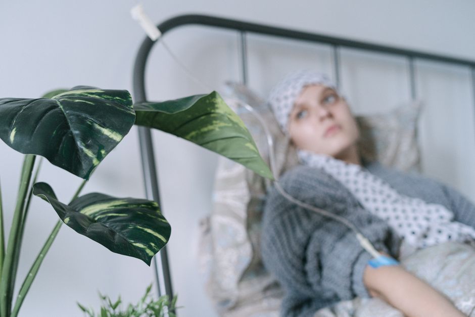 Patient recovering after gastric cancer surgery in Korean medical center