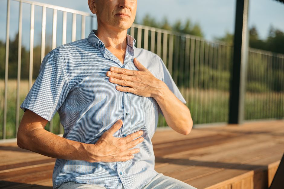Lung transplant recipient undergoing supervised pulmonary rehabilitation breathing exercises during post-operative recovery in Korea