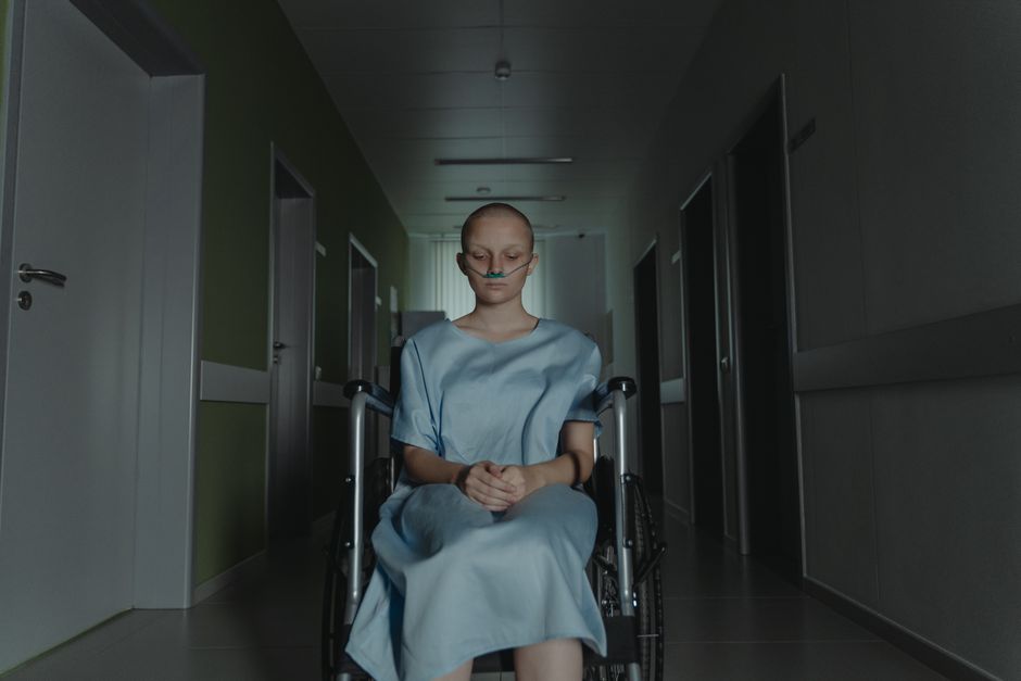 Patient recovering and walking in hospital corridor after TAVI valve replacement procedure in Seoul Korea