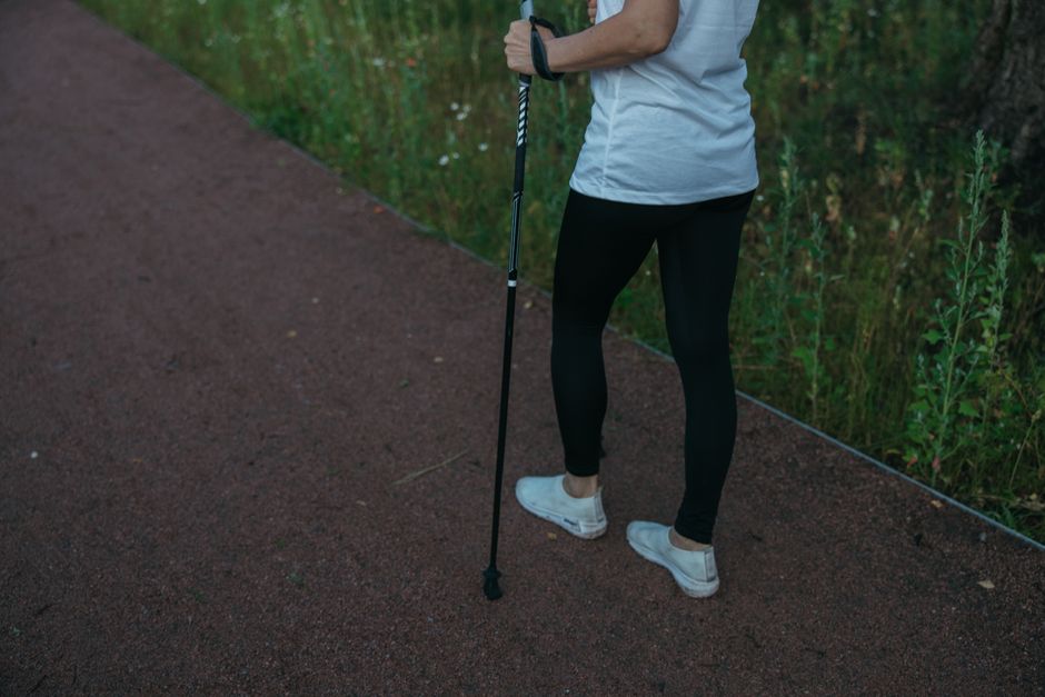 Patient recovering and walking after same-day varicose vein treatment in Korea